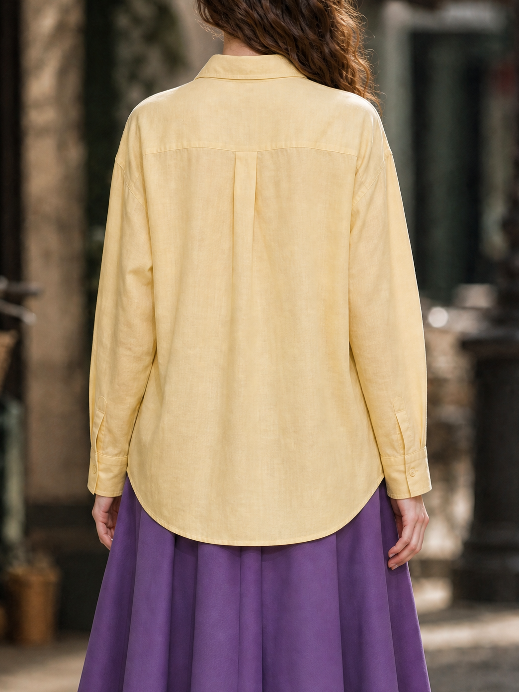 Vintage Elegant Casual Long Sleeve Blouse