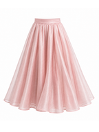 Vintage Glitter Thread A-line Full Maxi Skirt