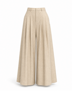 Vintage Loose Pleated Casual Cropped Suit Pants
