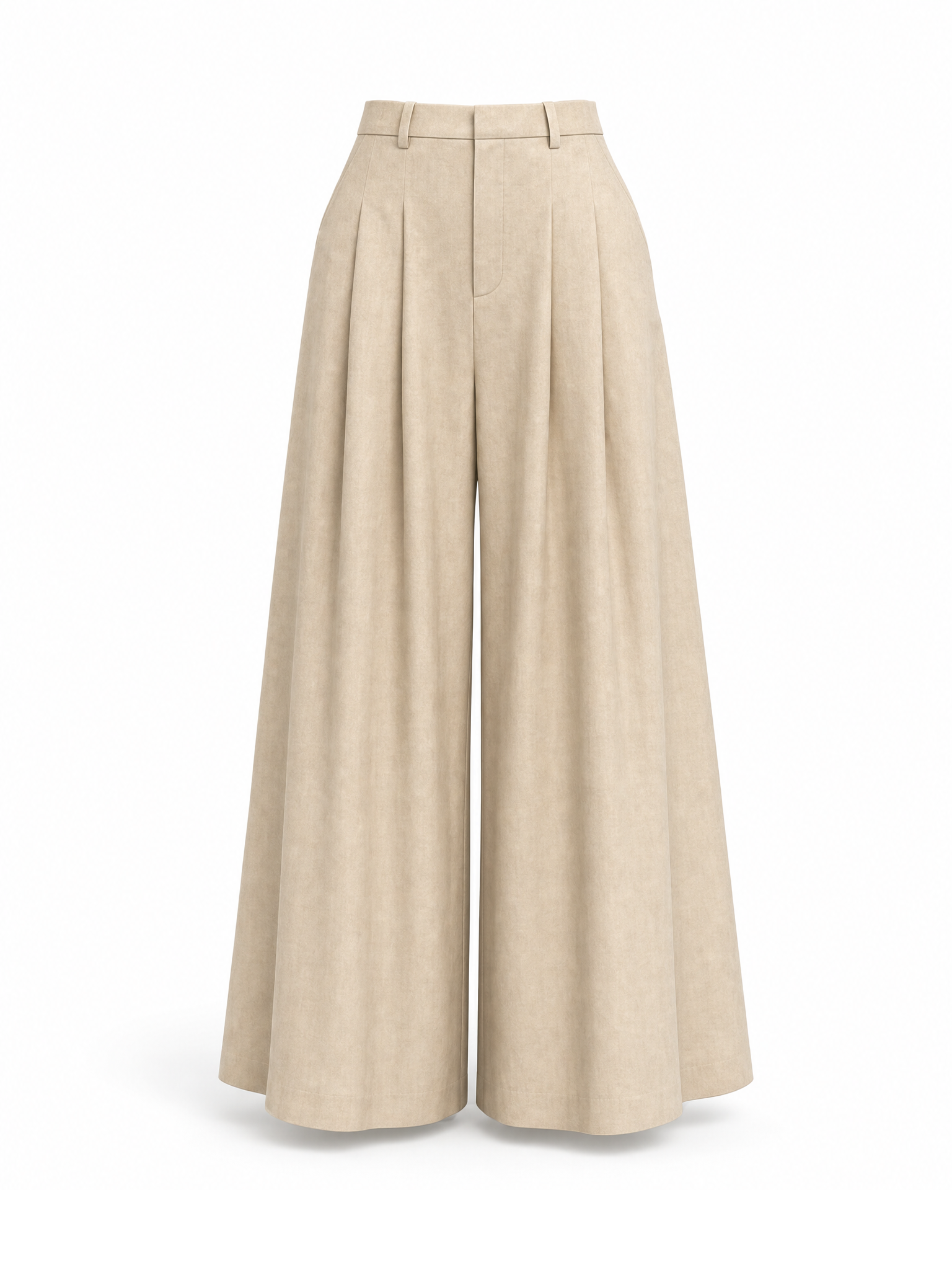 Vintage Loose Pleated Casual Cropped Suit Pants