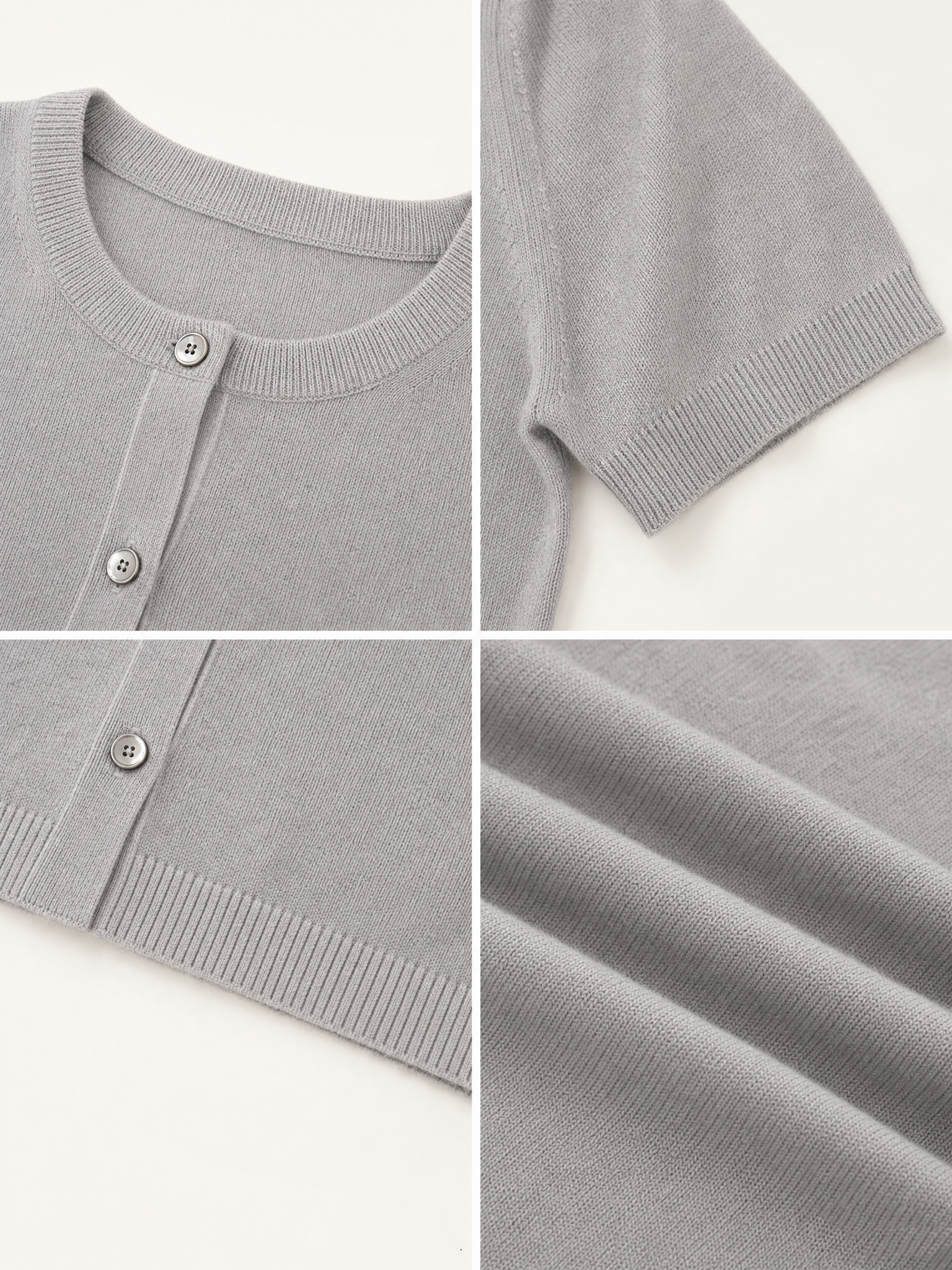 Vintage Tone Crew Neck Short Sleeve Knit Top