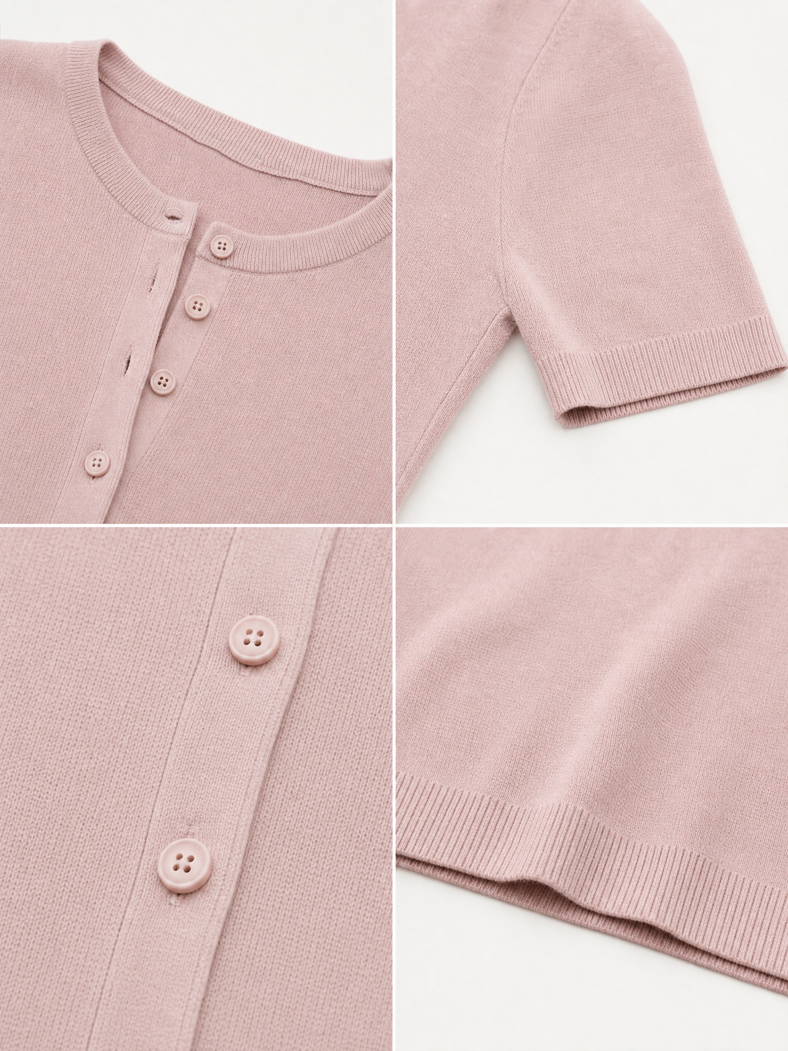 Vintage Tone Crew Neck Short Sleeve Knit Top