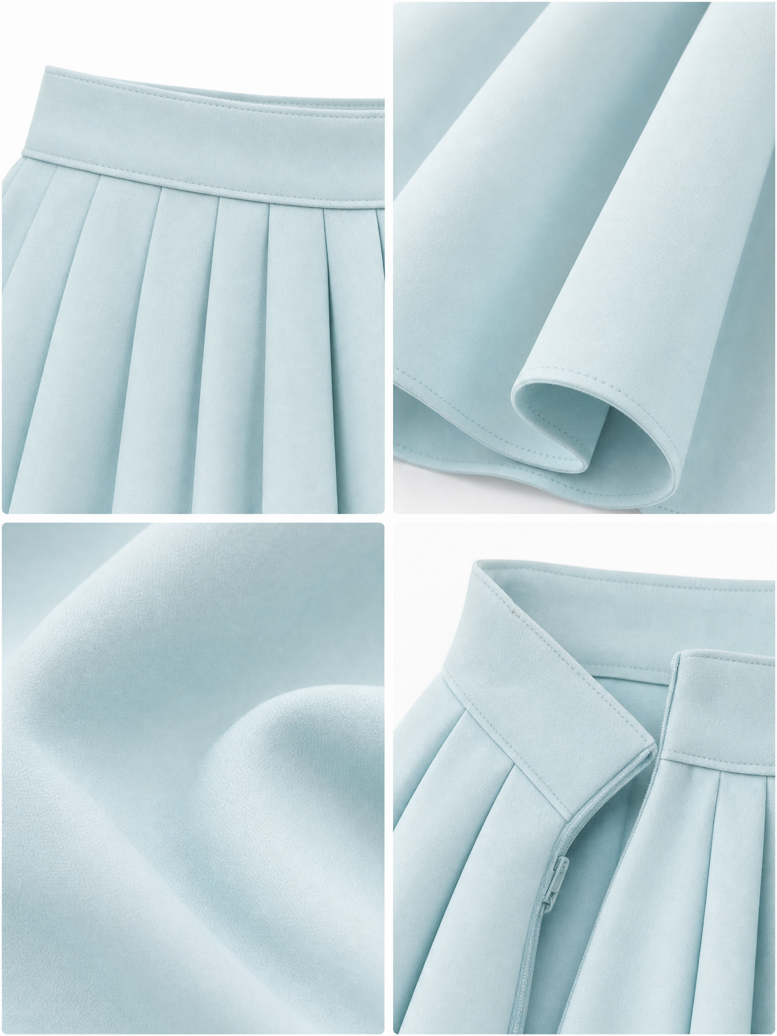 Vintage Pleated High Waist Full Flared Maxi Skirt
