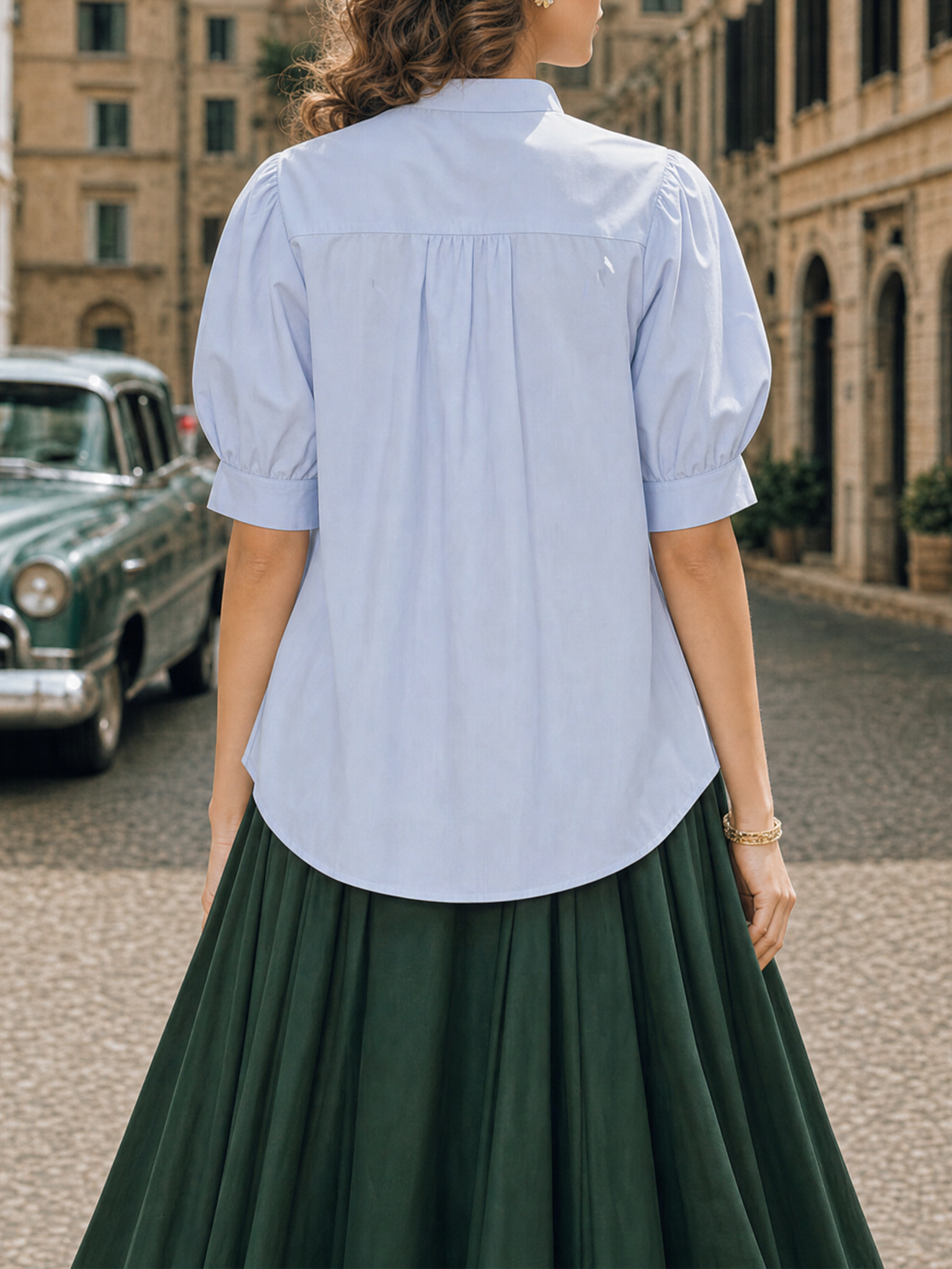 Vintage Fresh Minimalist Versatile Blouse