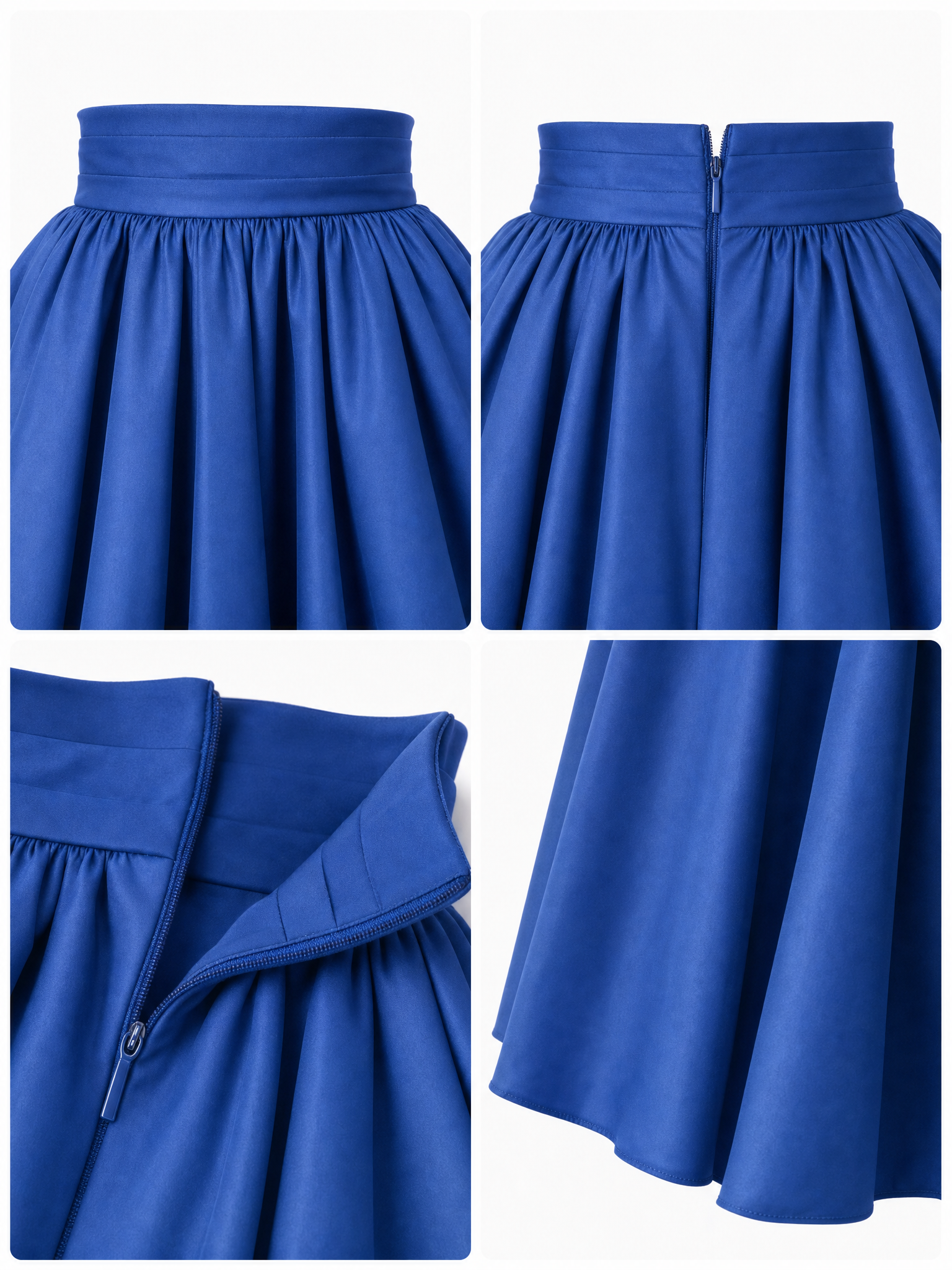 Vintage High Waist Gathered Bud Skirt