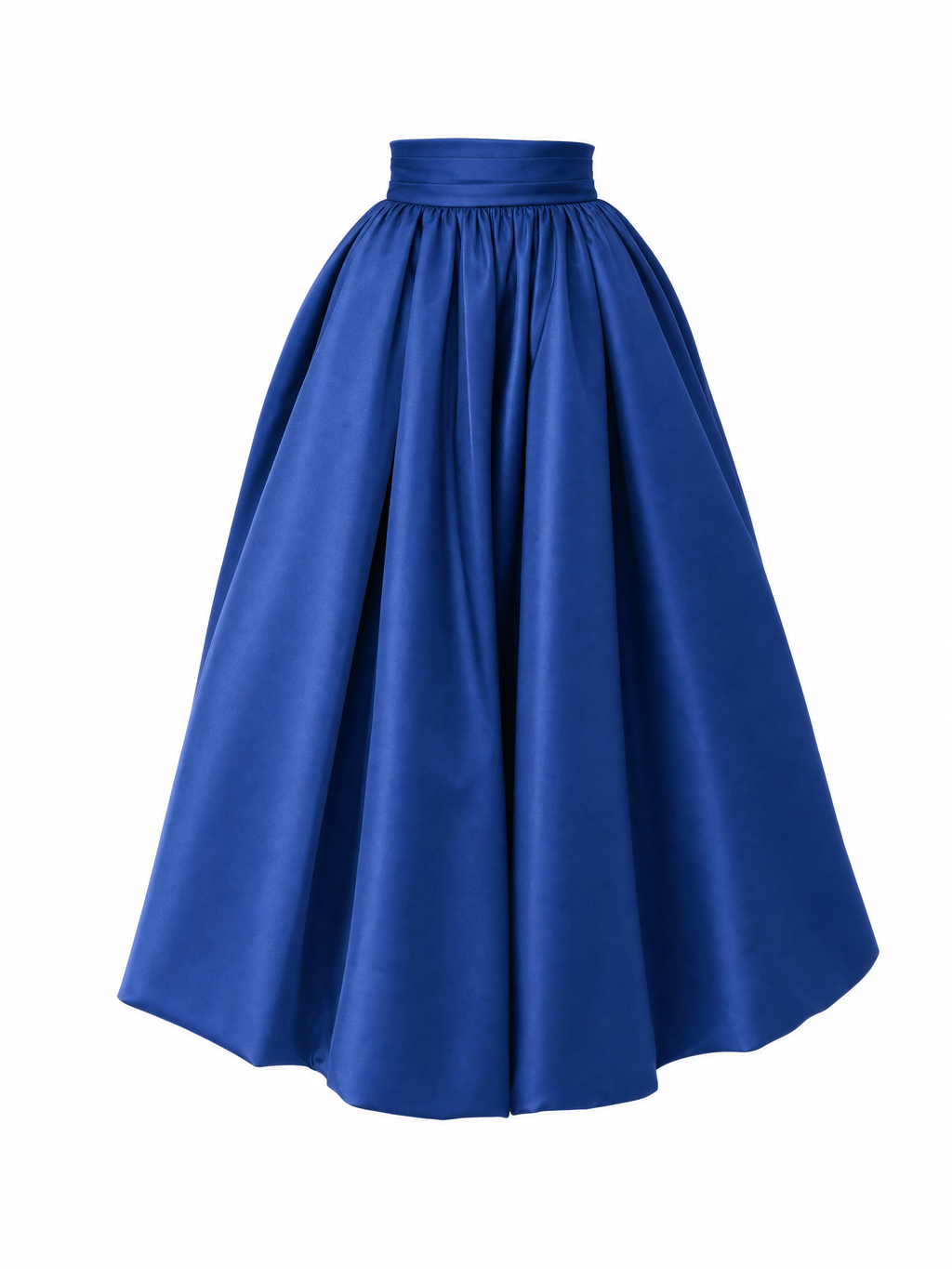 Vintage High Waist Gathered Bud Skirt