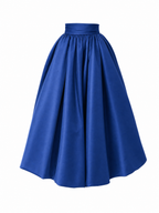 Vintage High Waist Gathered Bud Skirt