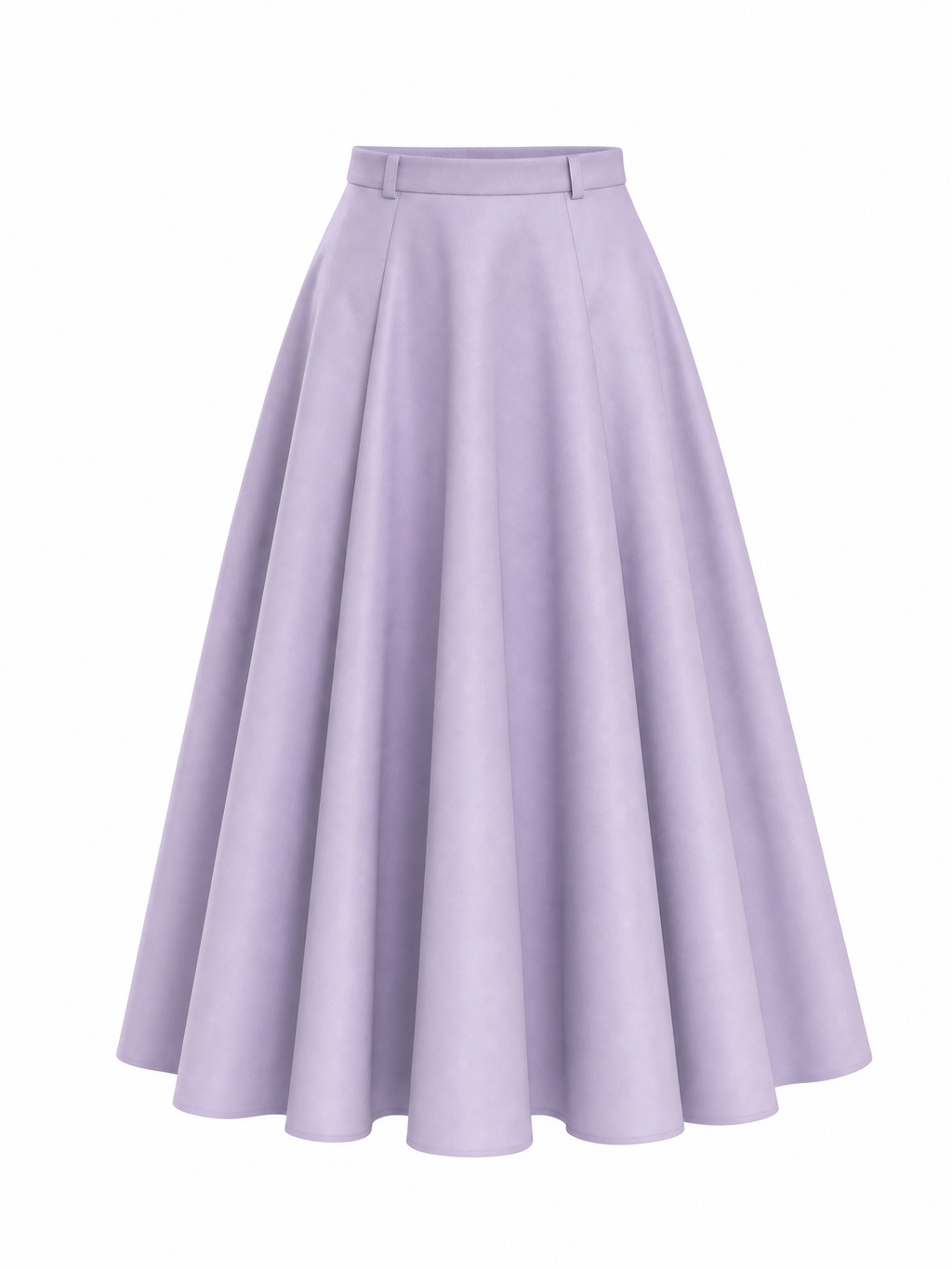 Vintage Pleated Satin Maxi Skirt