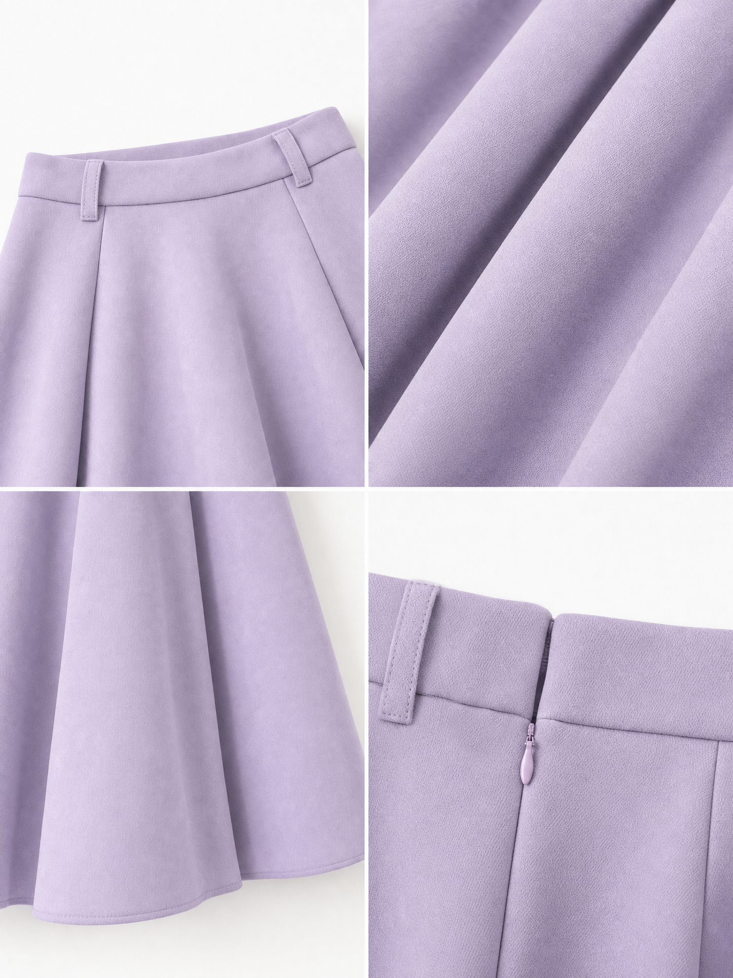 Vintage Pleated Satin Midi Skirt