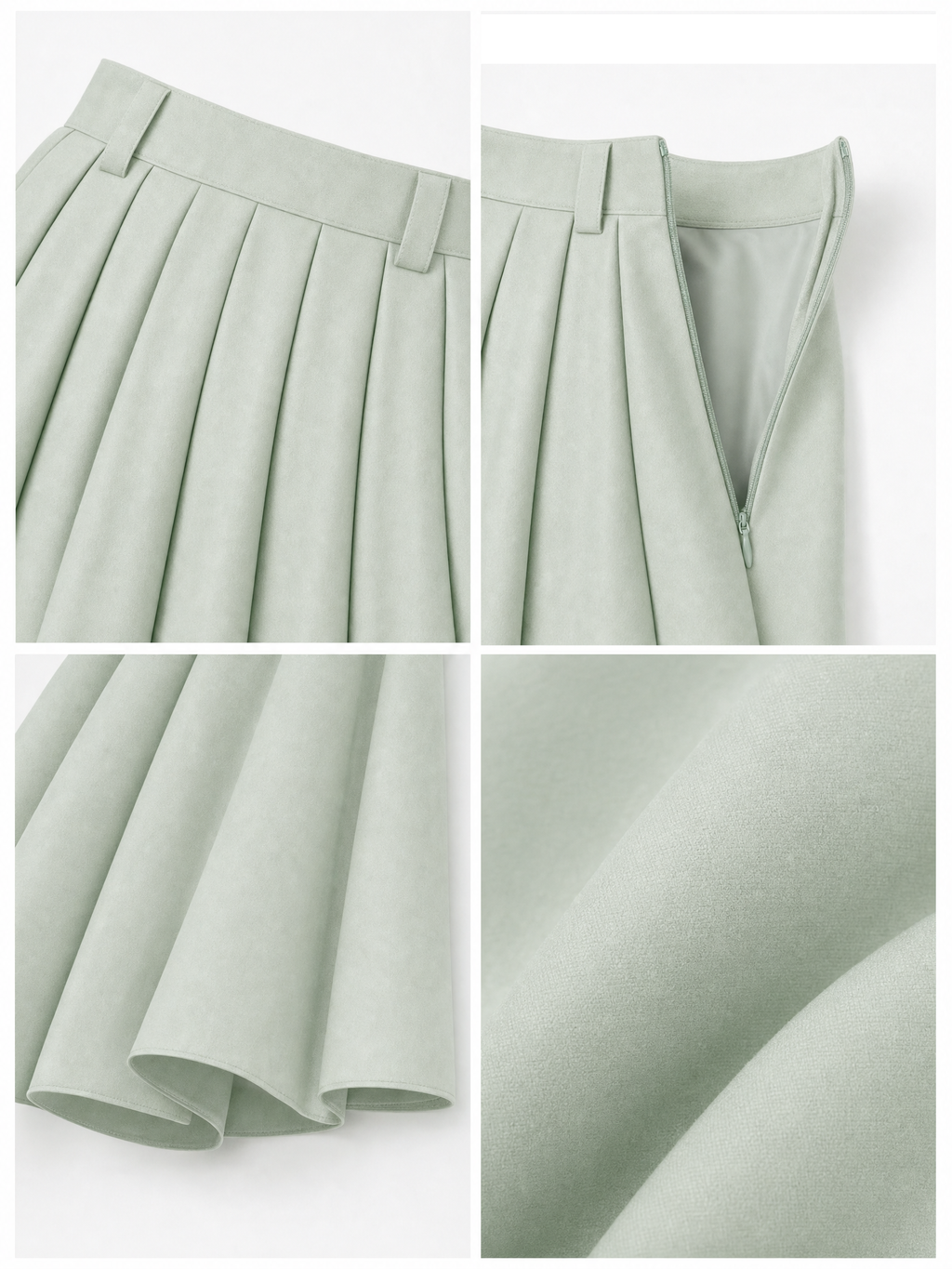 Vintage High Waist Pleated Full Swing Maxi Skirt