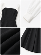 Vintage Daily Chiffon Sleeve Fit-and-Flare Cocktail Midi Dress