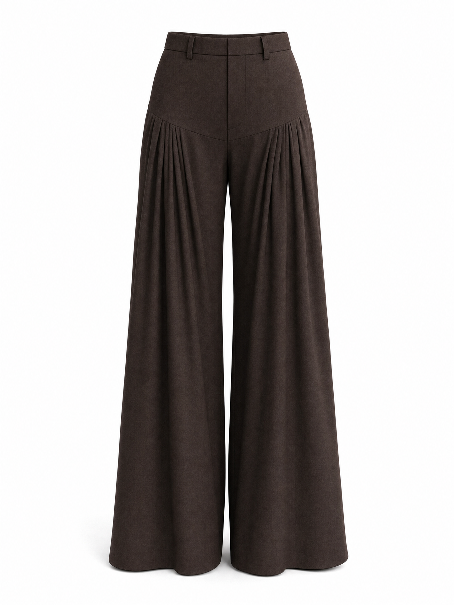 Vintage Draped Pleated Casual Wide-Leg Pants