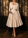 Vintage Swing Cami Dress & Blazer Two-Piece Set