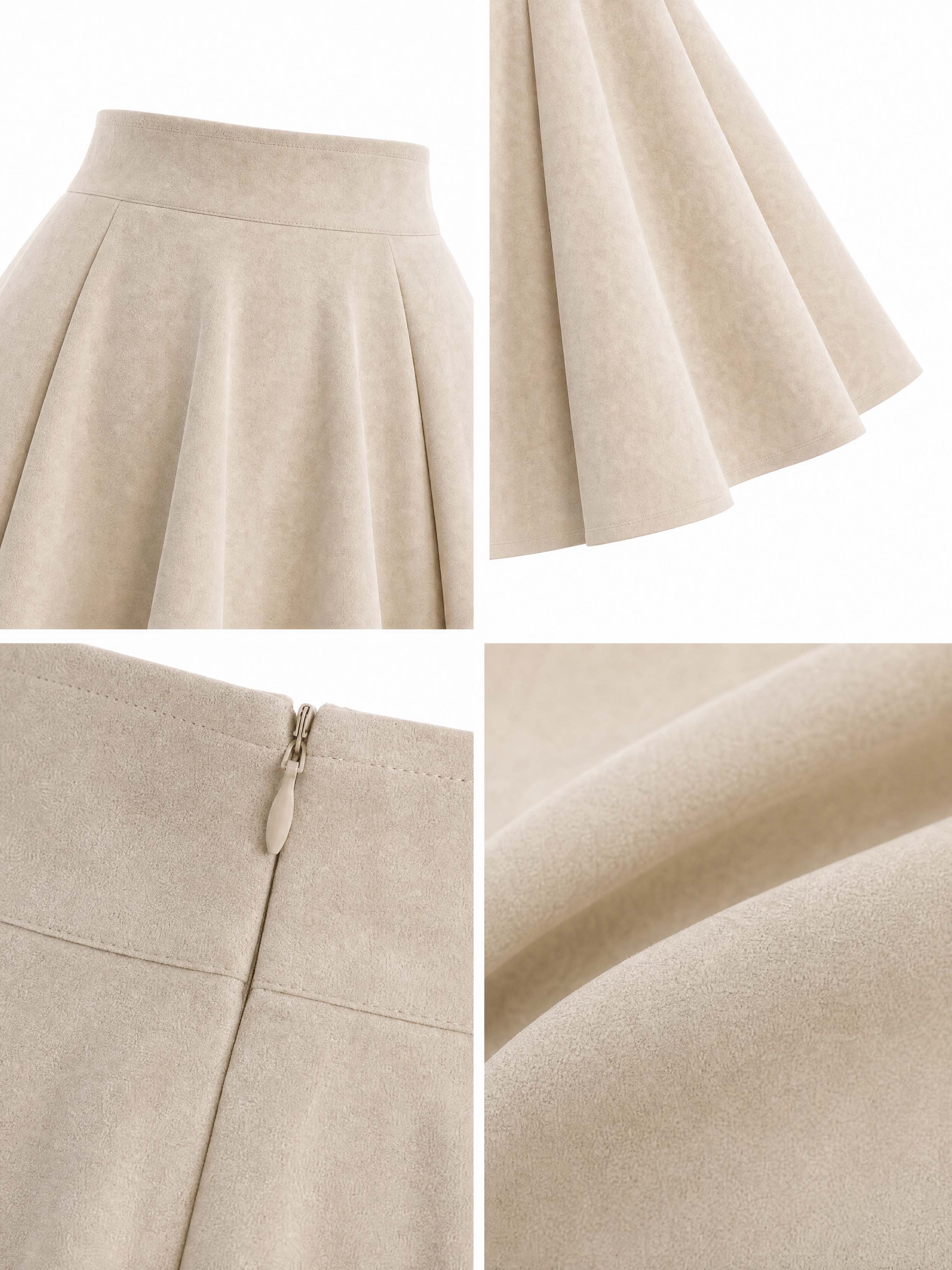 French Retro Vest A‑Line Long Skirt Matching Outfit