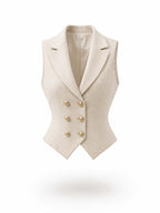 French Retro Vest A‑Line Long Skirt Matching Outfit