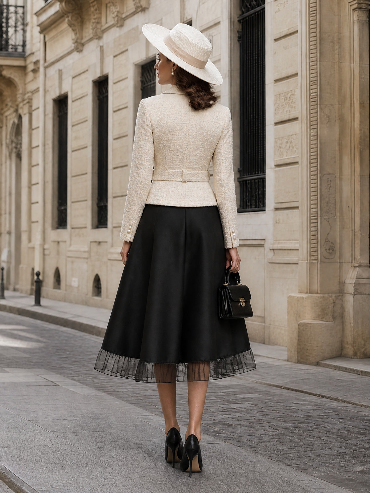 Vintage Cream Tweed Jacket