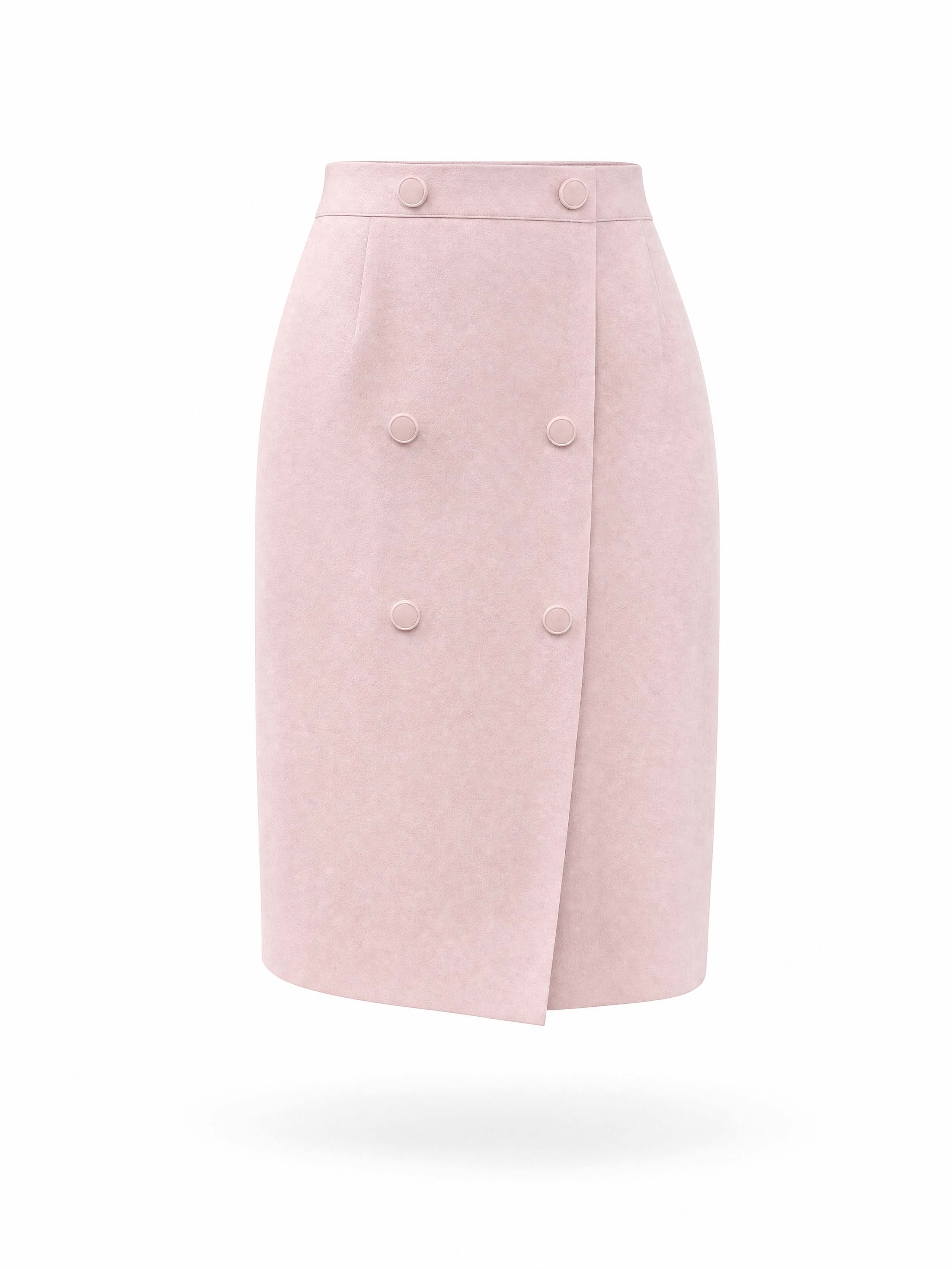 Vintage Pink Stripe Shirt & Pencil Skirt Two‑Piece Outfit