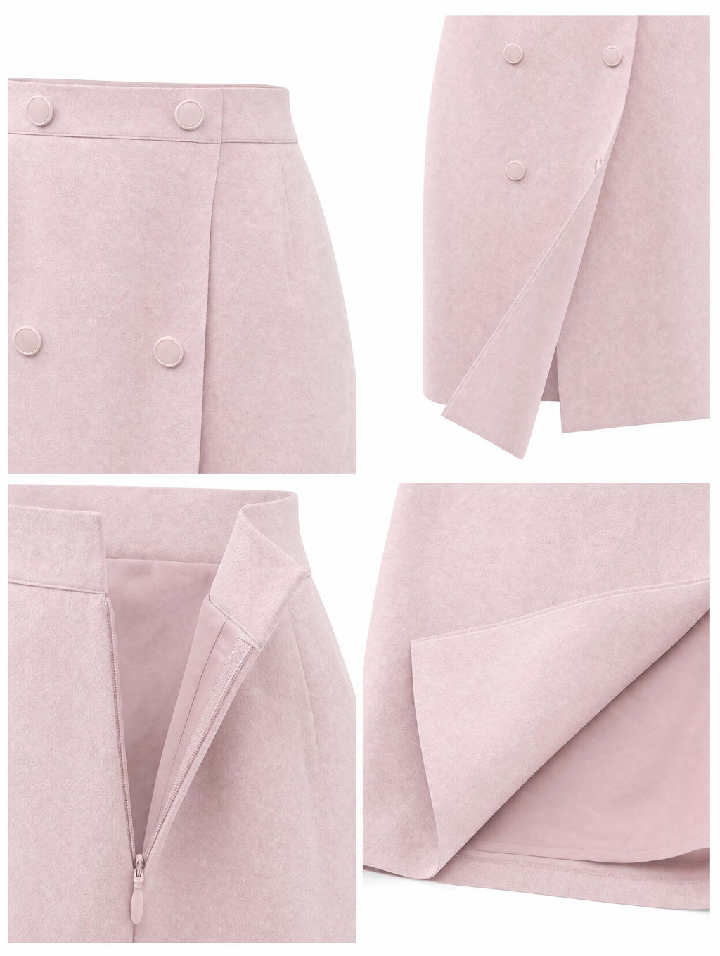 Vintage Pink Stripe Shirt & Pencil Skirt Two‑Piece Outfit