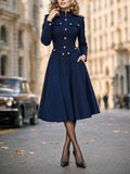 Vintage Military Midi Button Dress