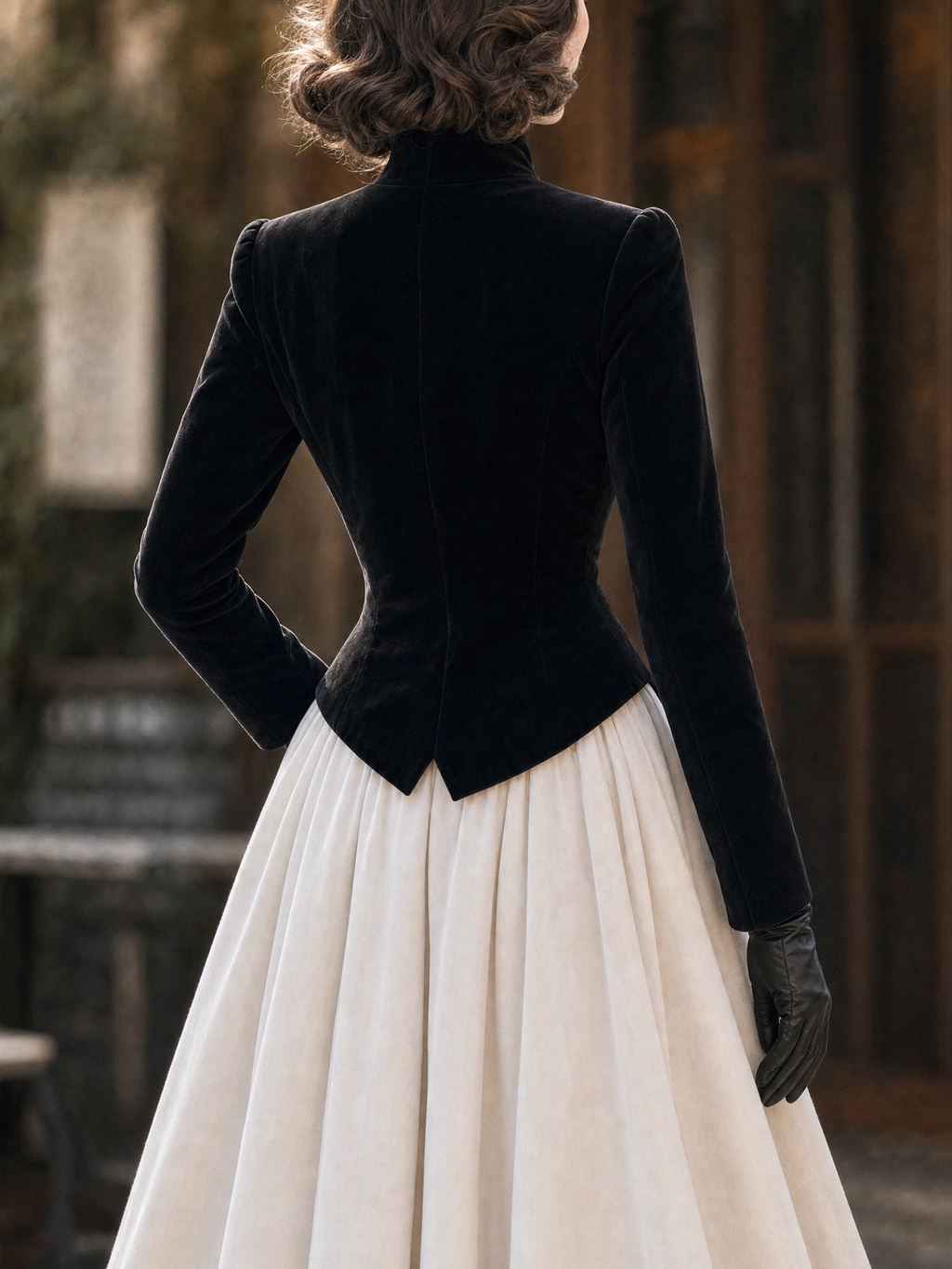 Vintage Napoleon Stand‑collar Blazer Jacket