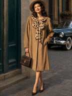 Vintage Camel Relaxed Long Coat