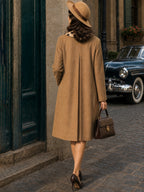 Vintage Camel Relaxed Long Coat