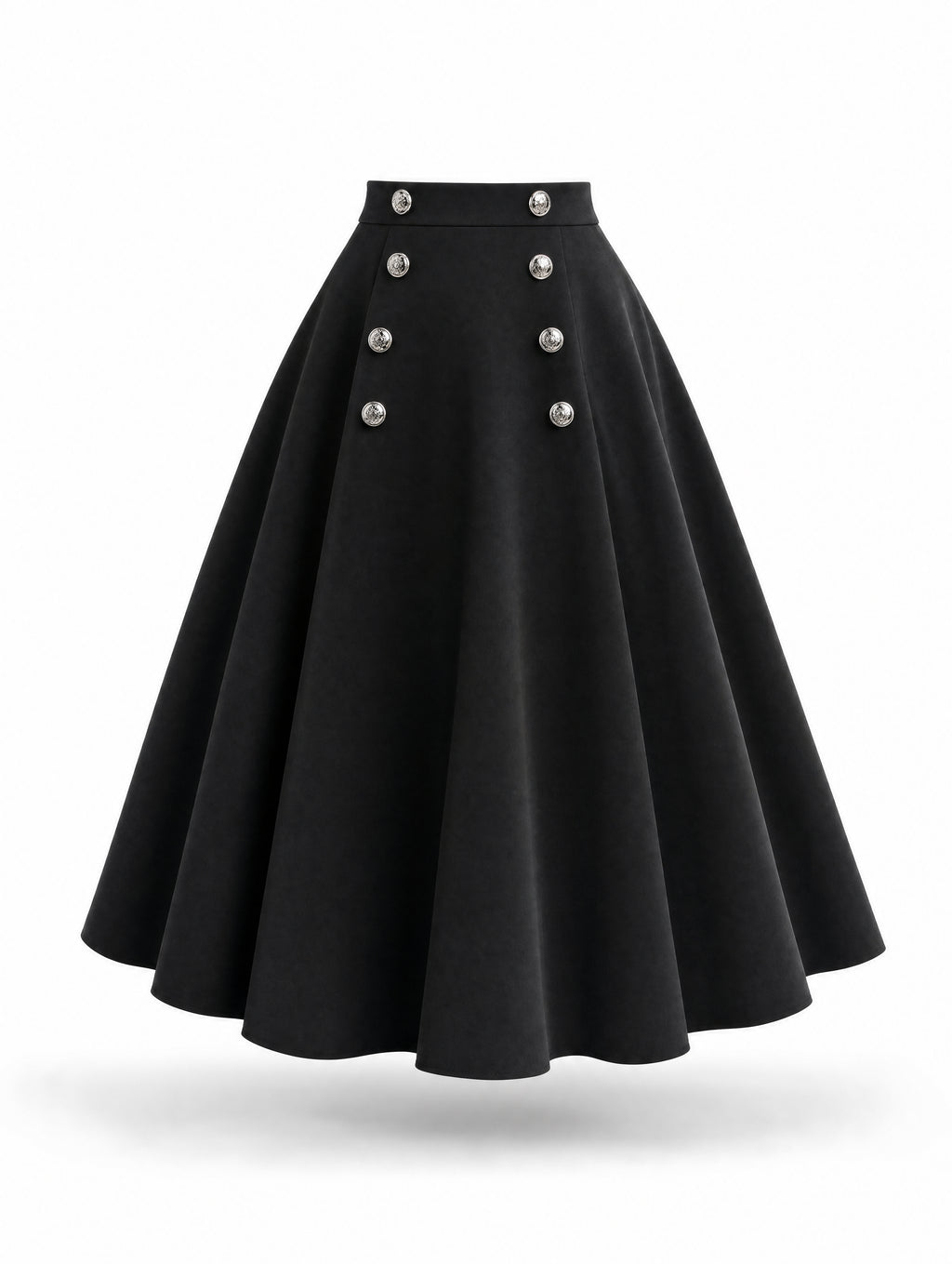 Retro Vintage Sailor Collar Midi Skirt Two‑Piece Outfit