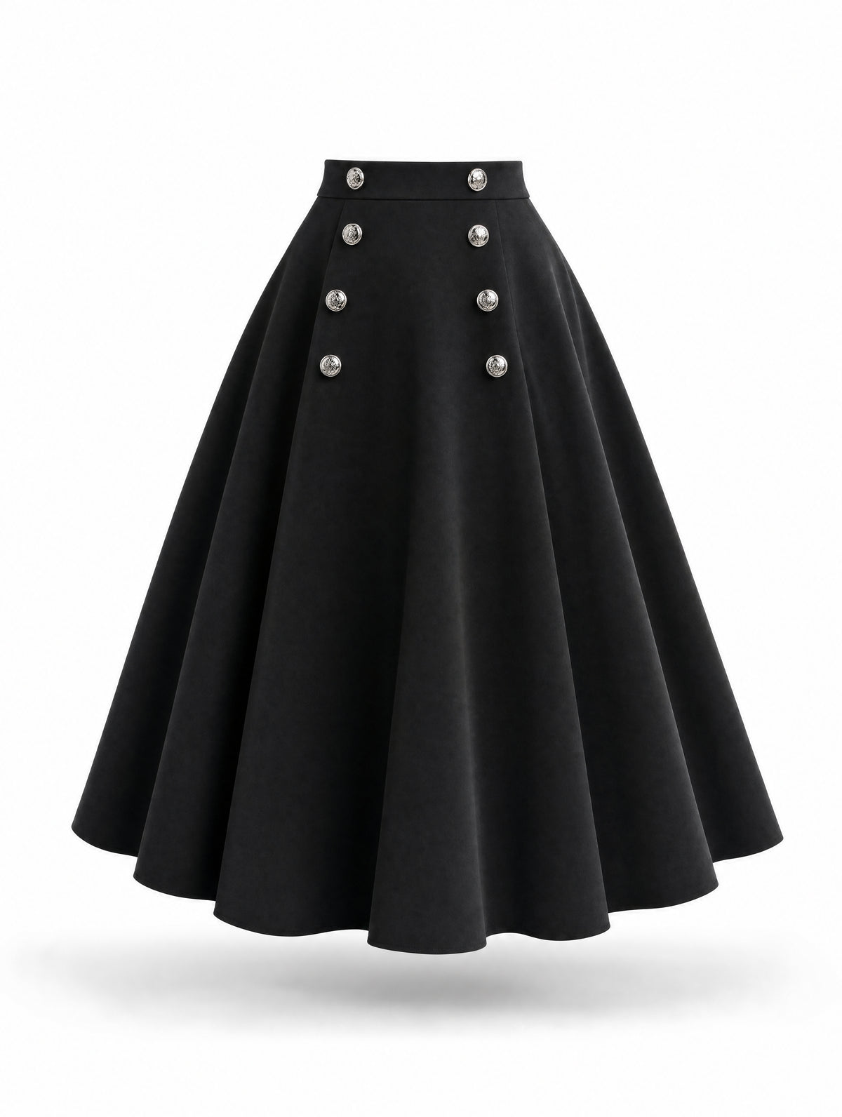 Retro Vintage Sailor Collar Midi Skirt Two‑Piece Outfit