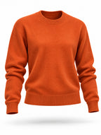 Retro Simple Solid Color Knit Pullover