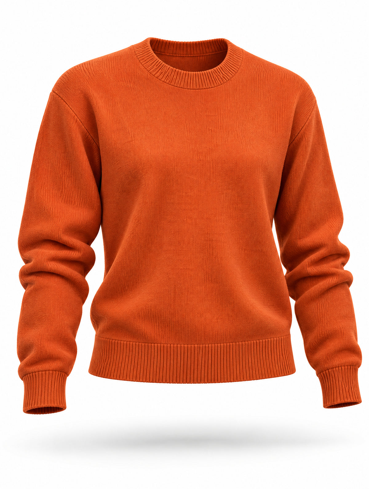 Retro Simple Solid Color Knit Pullover