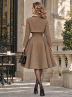 Retro Old Money Midi Two‑Piece Dress Suit