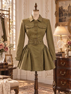 Retro Belted Cargo Mini Dress