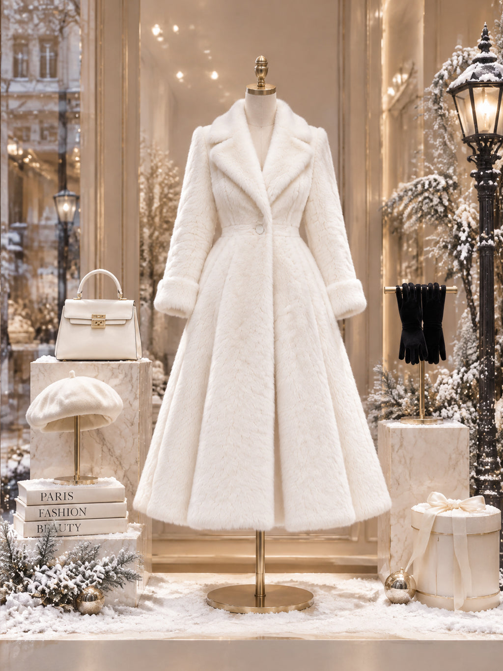 Vintage Faux Fur Princess Coat