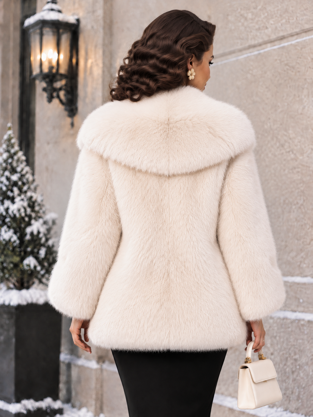 Vintage Faux Fur Overcoat