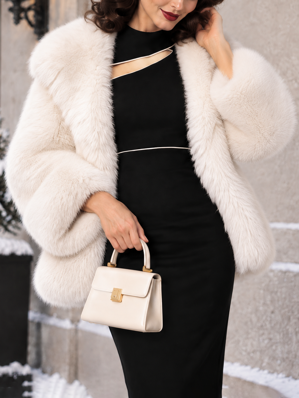 Vintage Faux Fur Overcoat
