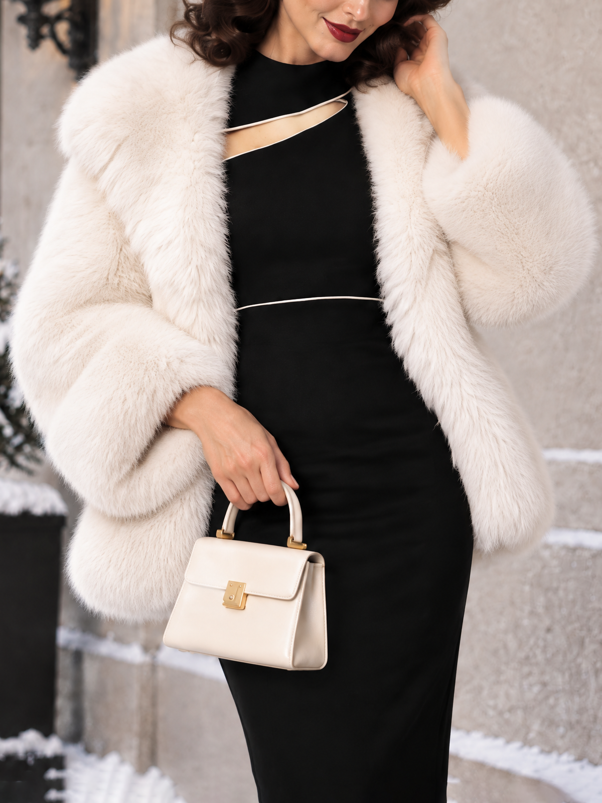 Vintage Faux Fur Overcoat