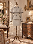 Retro Cape Trimmed Jacket