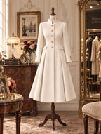 Vintage Single Breasted Maxi Wool Coat
