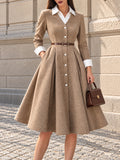 Vintage Shirt Midi Dress