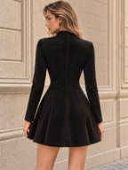 Vintage Faux Suede Mini Dress