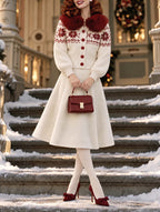Vintage Wool Blend A-line Midi Skirt