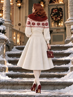 Vintage Wool Blend A-line Midi Skirt
