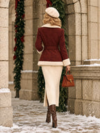 Vintage Suede Sherpa Lined Winter Coat