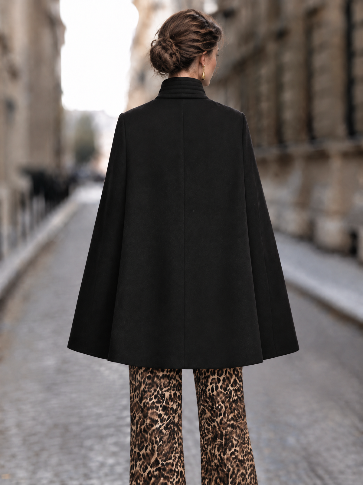 Vintage Double Breasted Cape Coat