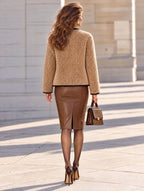 Vintage Fleece Trim Teddy Jacket