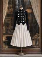 Vintage Napoleon Stand‑collar Blazer Jacket