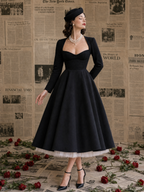 Vintage Strapless Maxi Skirt & Cropped Coat Two-Piece Set