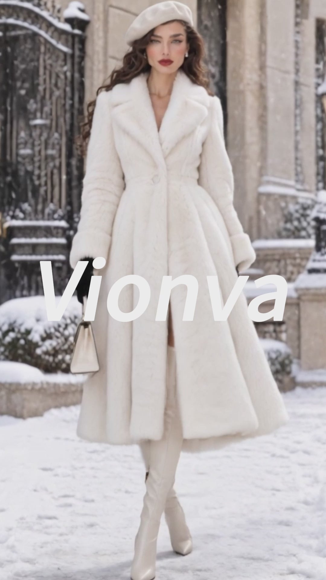 Vintage Faux Fur Princess Coat