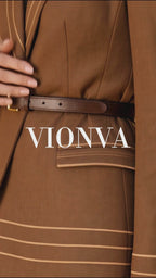 Vintage Stitched Blazer Pencil Skirt Suit