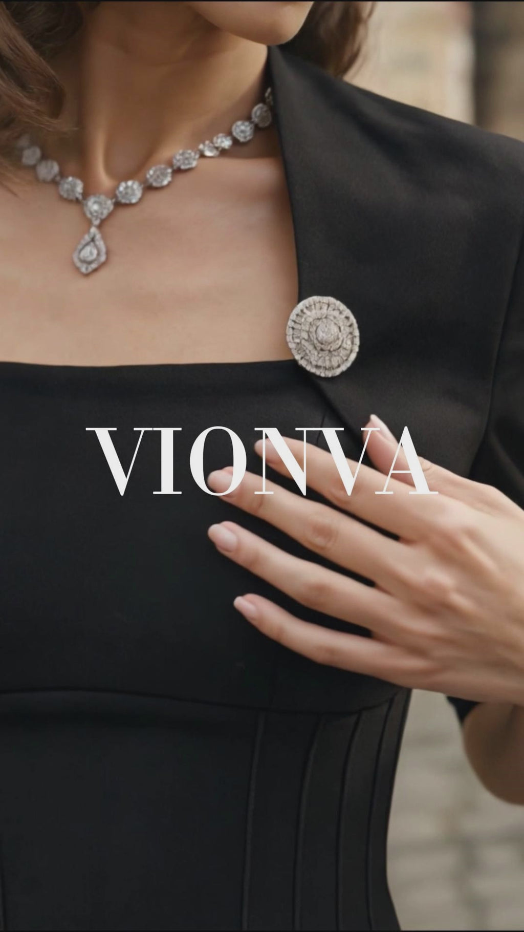 Vintage Mock Two‑Piece Black Midi Dress